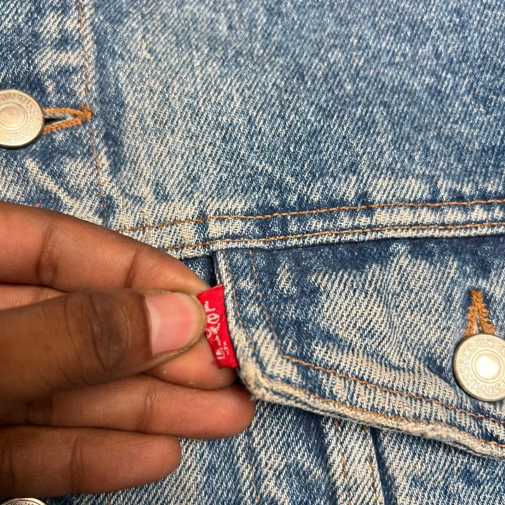 Vintage Levi's 70505 Type III Trucker Denim Jacket USA Made Size XL